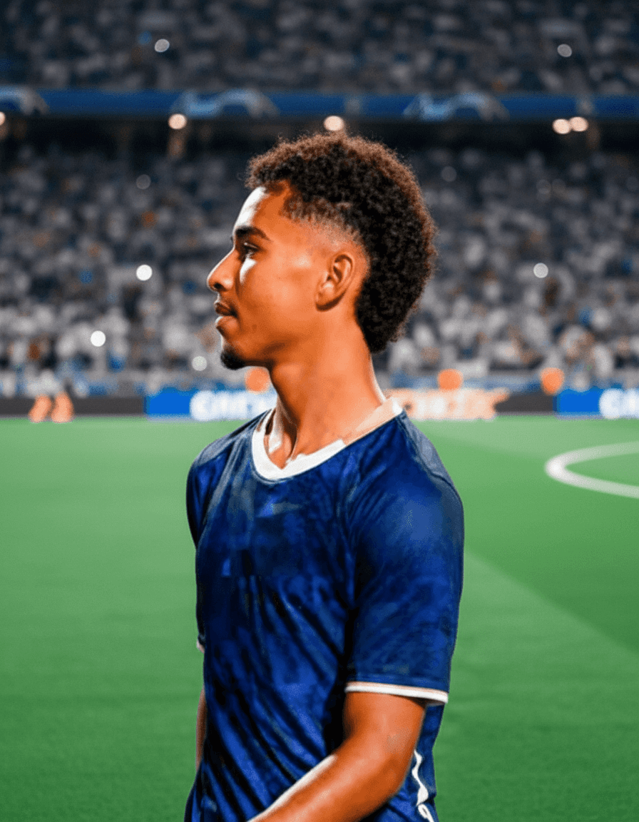 Yassine en conférence de presse, parlant de ses ambitions sportives