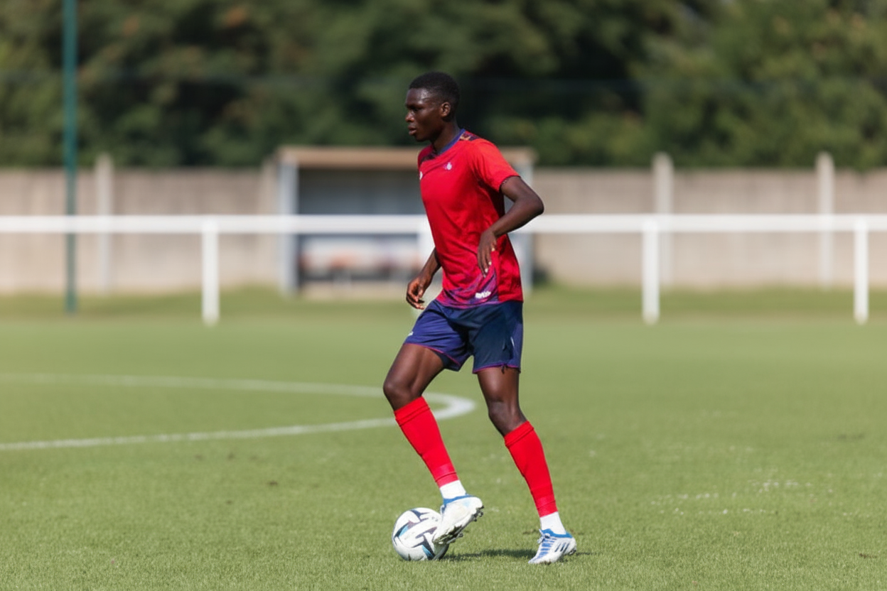 Mohamed Sylla LOSC, jeune attaquant ivoirien suivi par Lille et Le Havre AC