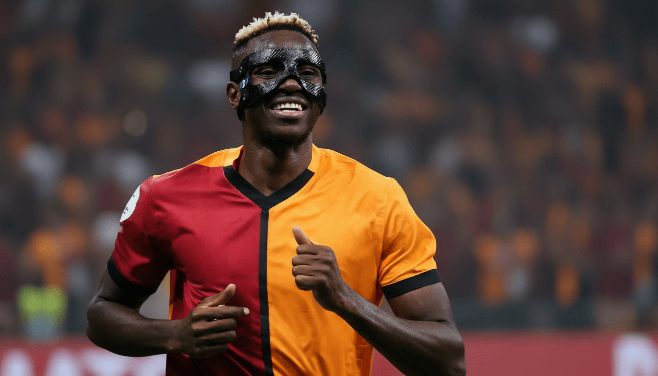 Victor Osimhen marquant pour Galatasaray, illustrant son retour en grande forme en Süper Lig.