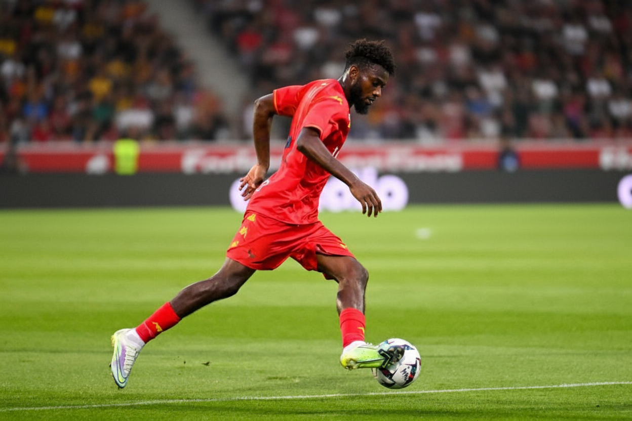 Dirigeants du Havre AC en discussion avec Soumaré.