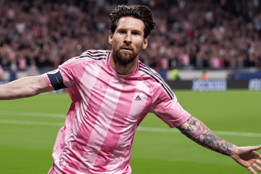 Portrait de Lionel Messi après le coup de sifflet final à Miami.