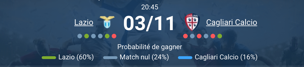 Lazio accueillant Cagliari au Stadio Olimpico