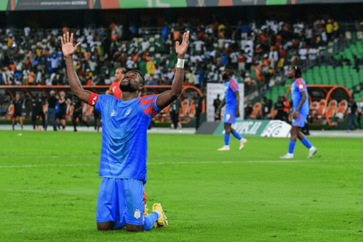 Les joueurs de l'équipe nationale de la RDC lors d'un entraînement récent.
