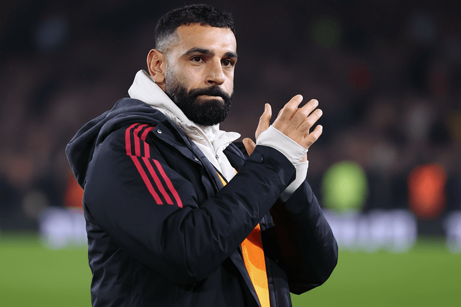 Salah lors d'un match avec Liverpool.