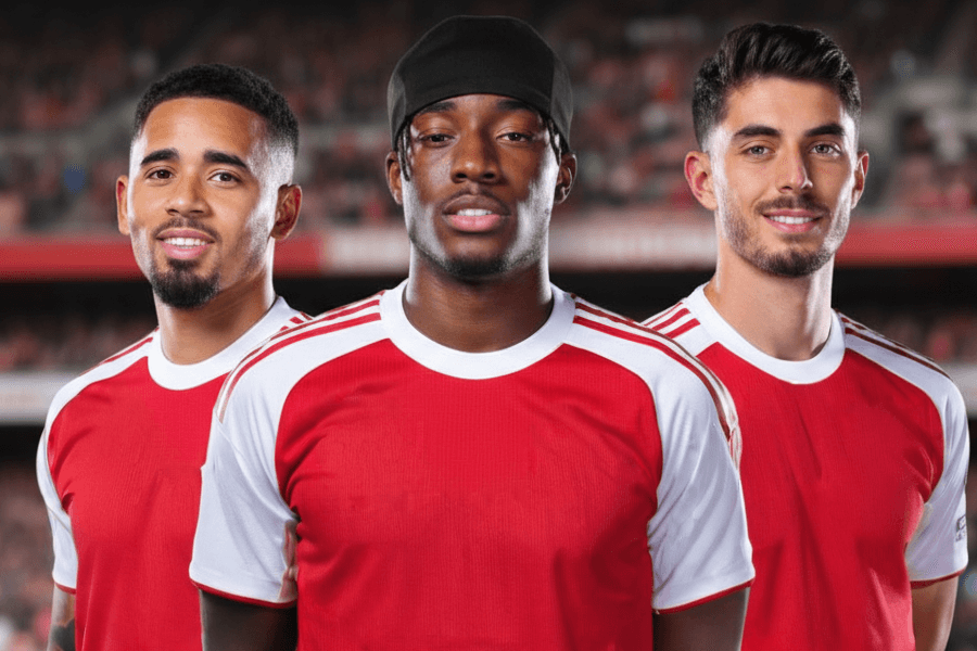 Supporters d'Arsenal encourageant l'équipe.