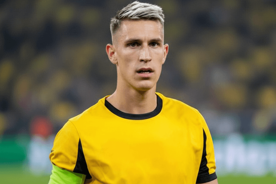 Nico Schlotterbeck félicité par ses coéquipiers.