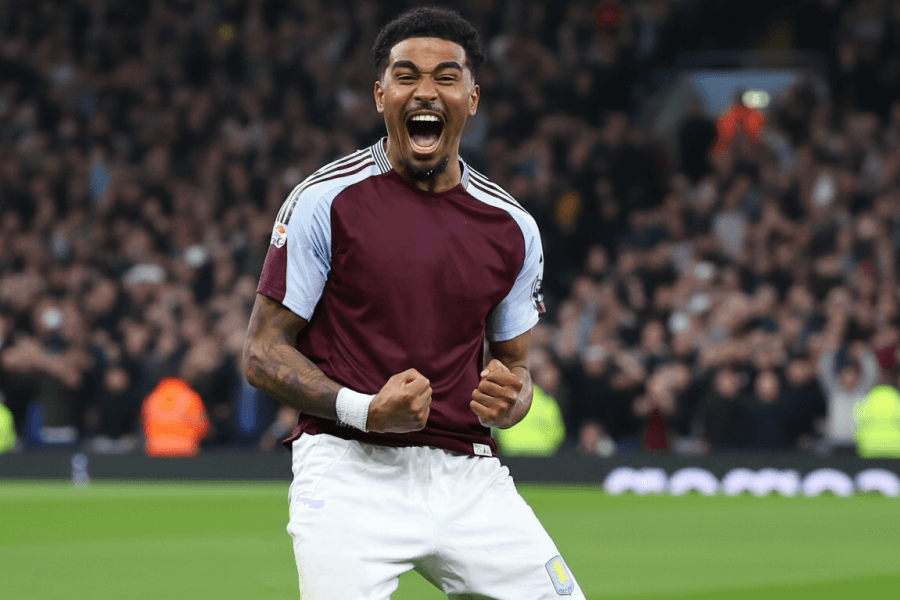 Match intense entre Aston Villa et Brighton.