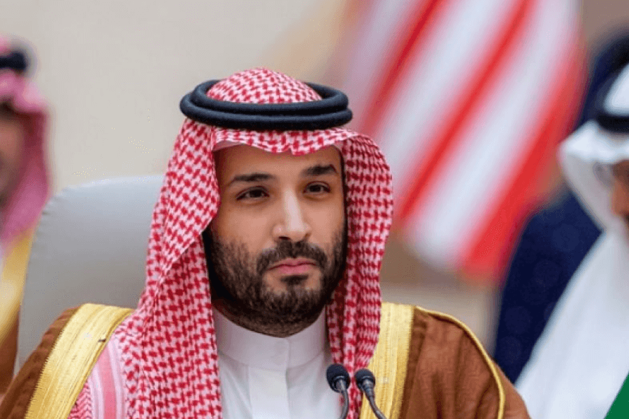 Mohammed Ben Salmane lors d'un événement sportif