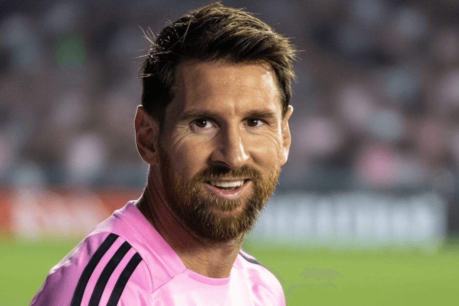 Messi avec le maillot de l'Argentine lors d'un match.