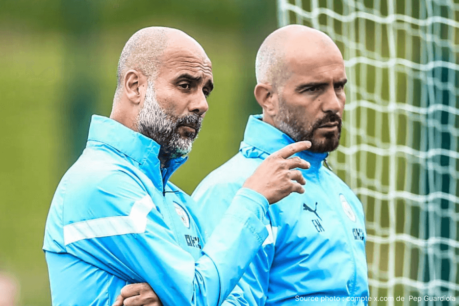 Enzo Maresca en conférence de presse avec Chelsea.