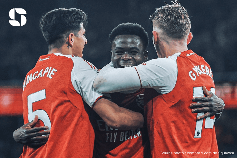 Saka égale Fabregas en Premier League Arsenal
