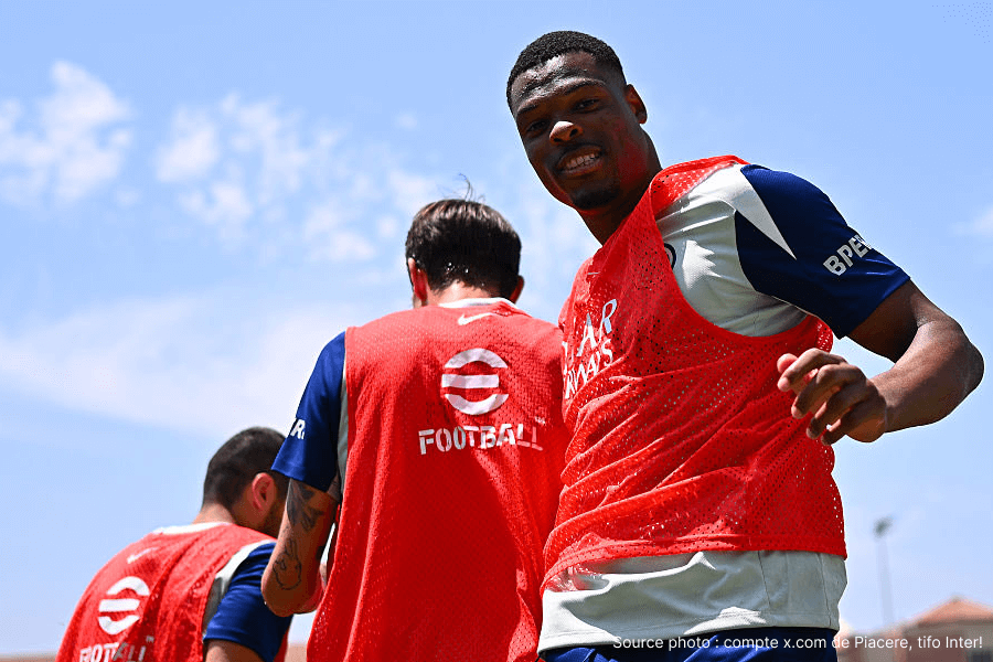 Dumfries blessure cheville novembre Lazio Inter sortie terrain rééducation