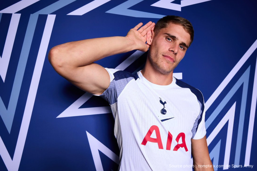 Van de Ven Wolfsburg Tottenham quarante-trois millions deux mille vingt-trois valeur doublée