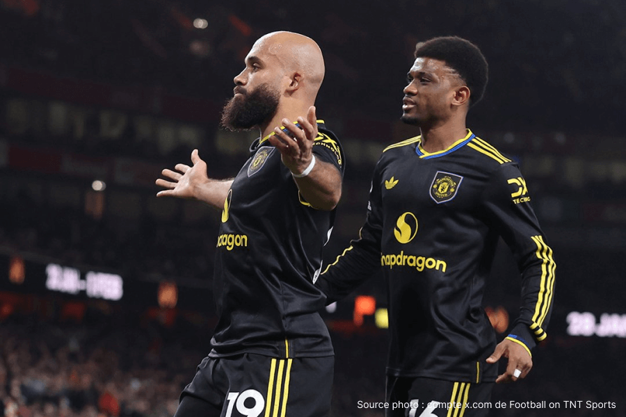 Bryan Mbeumo but Liverpool Anfield première saison Manchester United octobre