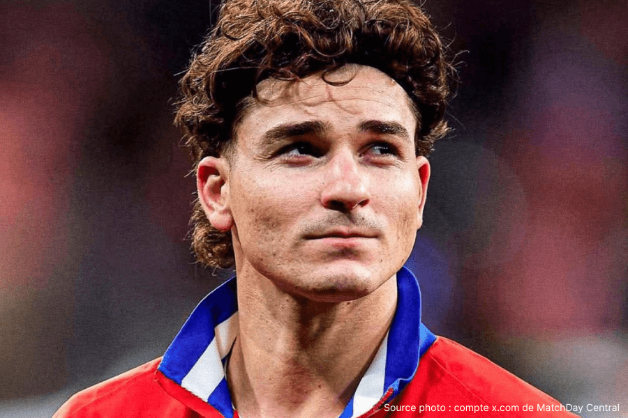 Julián Álvarez en action avec l'équipe nationale argentine champion du monde