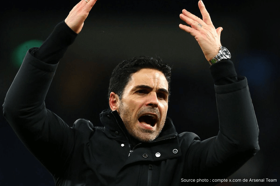 Mikel Arteta entraîneur Arsenal course titre Premier League 2026