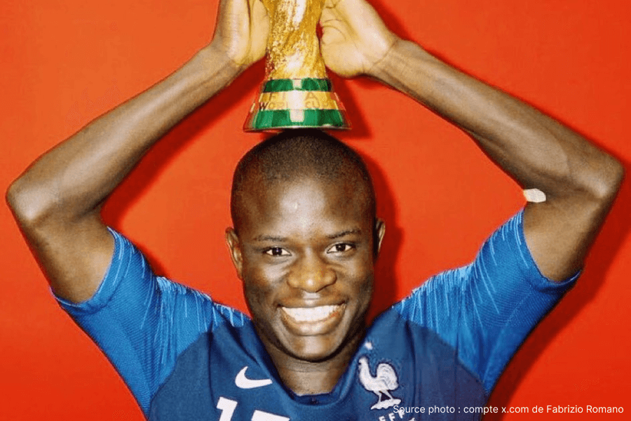 Kanté milieu défensif récupération ballons courses expérience Premier League Chelsea Leicester performance