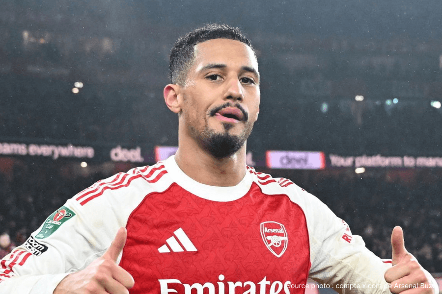 Saliba entraînement Sobha Realty Training Centre Arsenal cette semaine