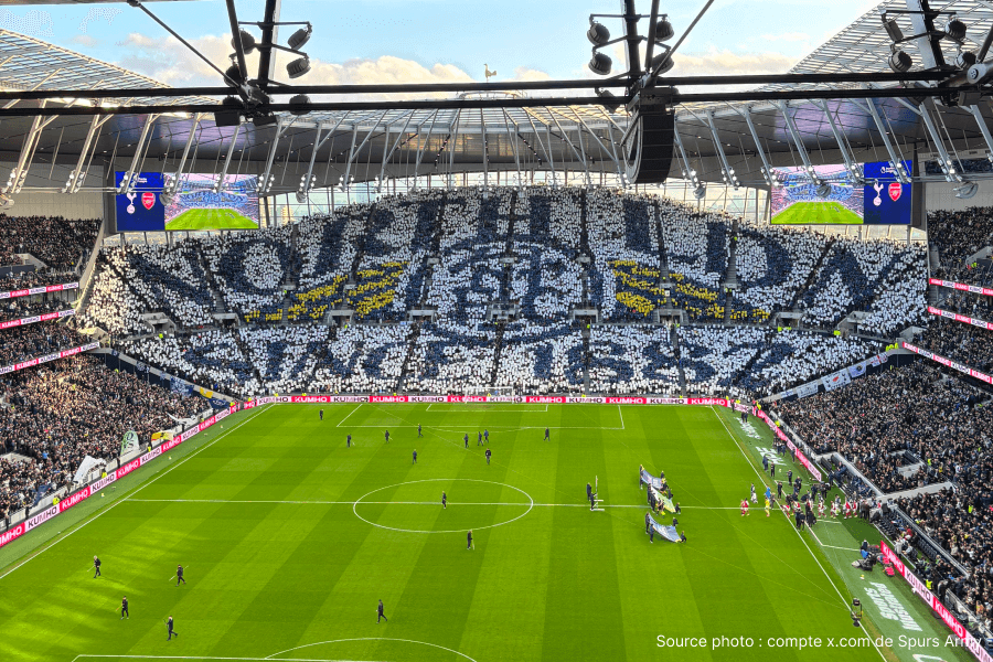 Tottenham Hotspur Stadium tribune supporters crise relégation Premier League