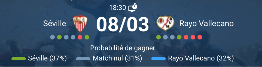 Match Séville FC Rayo Vallecano Estadio Sánchez Pizjuán La Liga 2026