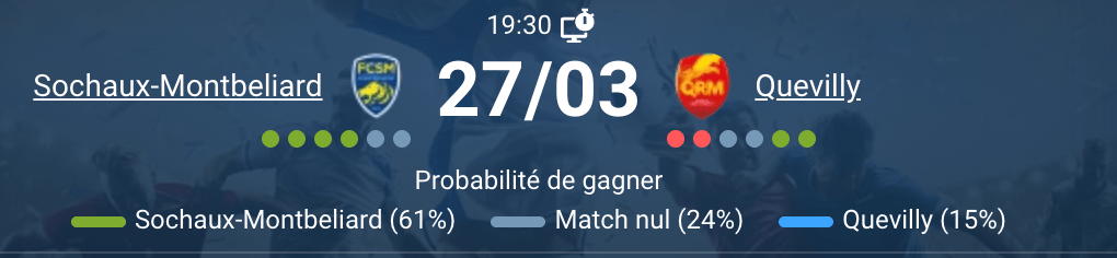 FC Sochaux-Montbéliard vs Quevilly Rouen Métropole Stade Auguste-Bonal National 2026