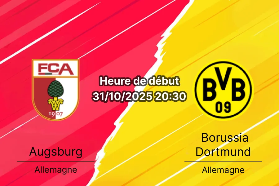 Pronostic Augsburg - Borussia Dortmund cover (1)