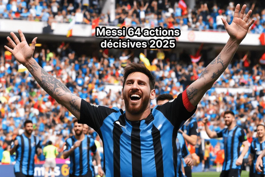 Messi continue d’écrire l’histoire du football avec 64 actions décisives