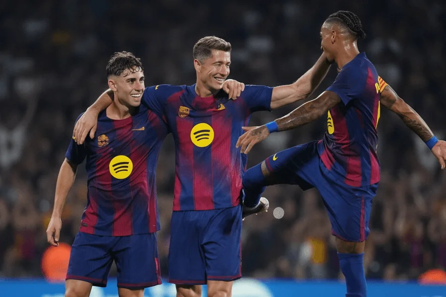 Neuf Catalans dans l'équipe du Barça : un hommage historique de Flick