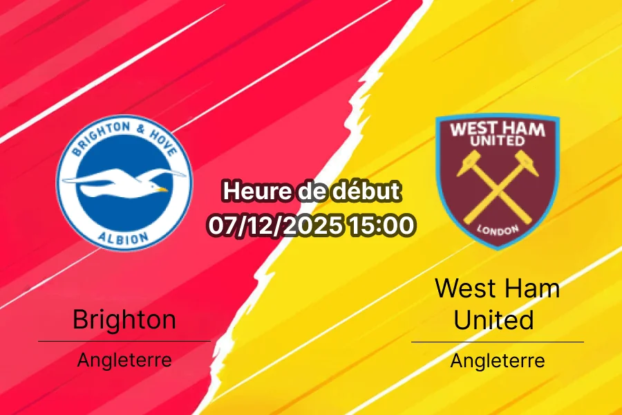 Pronostics Brighton – West Ham United 1 cover (1)