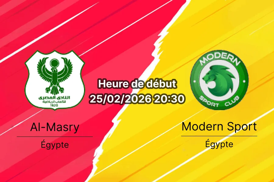 Pronostic Al-Masry vs Modern Sport cover (1)