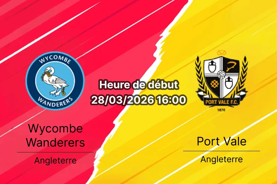 Pronostic Wycombe Wanderers – Port Vale cover (1)