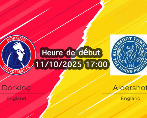 Pronostic Dorking Wanderers – Aldershot Town