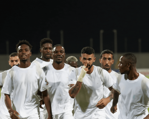 Issa Diakité à l’entraînement avec Dubai United