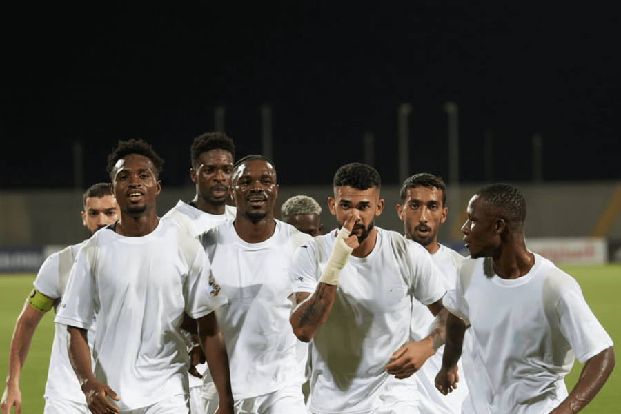 Issa Diakité à l’entraînement avec Dubai United