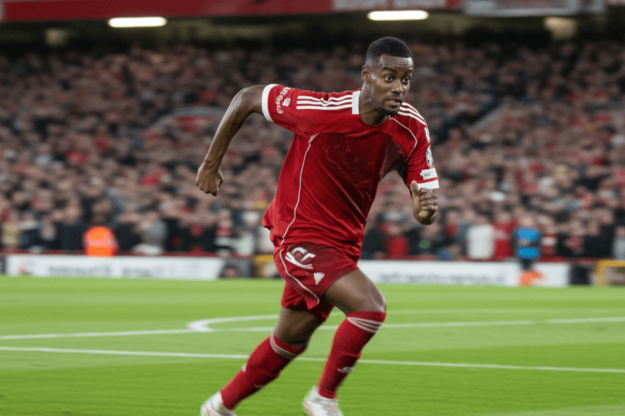 L'équipe de Liverpool célébrant un but lors du match.