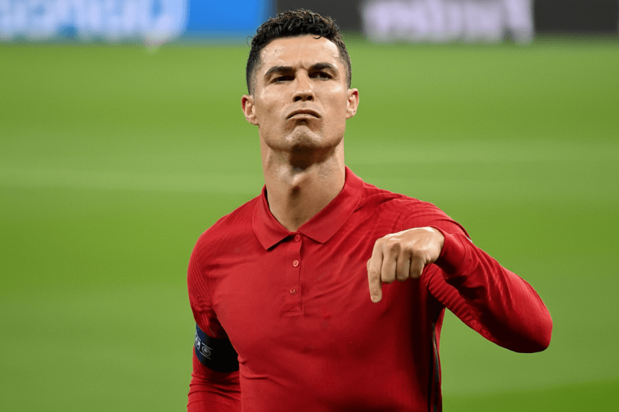 Cristiano Ronaldo s’entraînant avant la Coupe du monde 2026.
