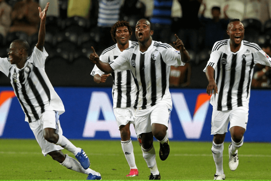 Dirigeants de TP Mazembe dénonçant le transfert illégal.