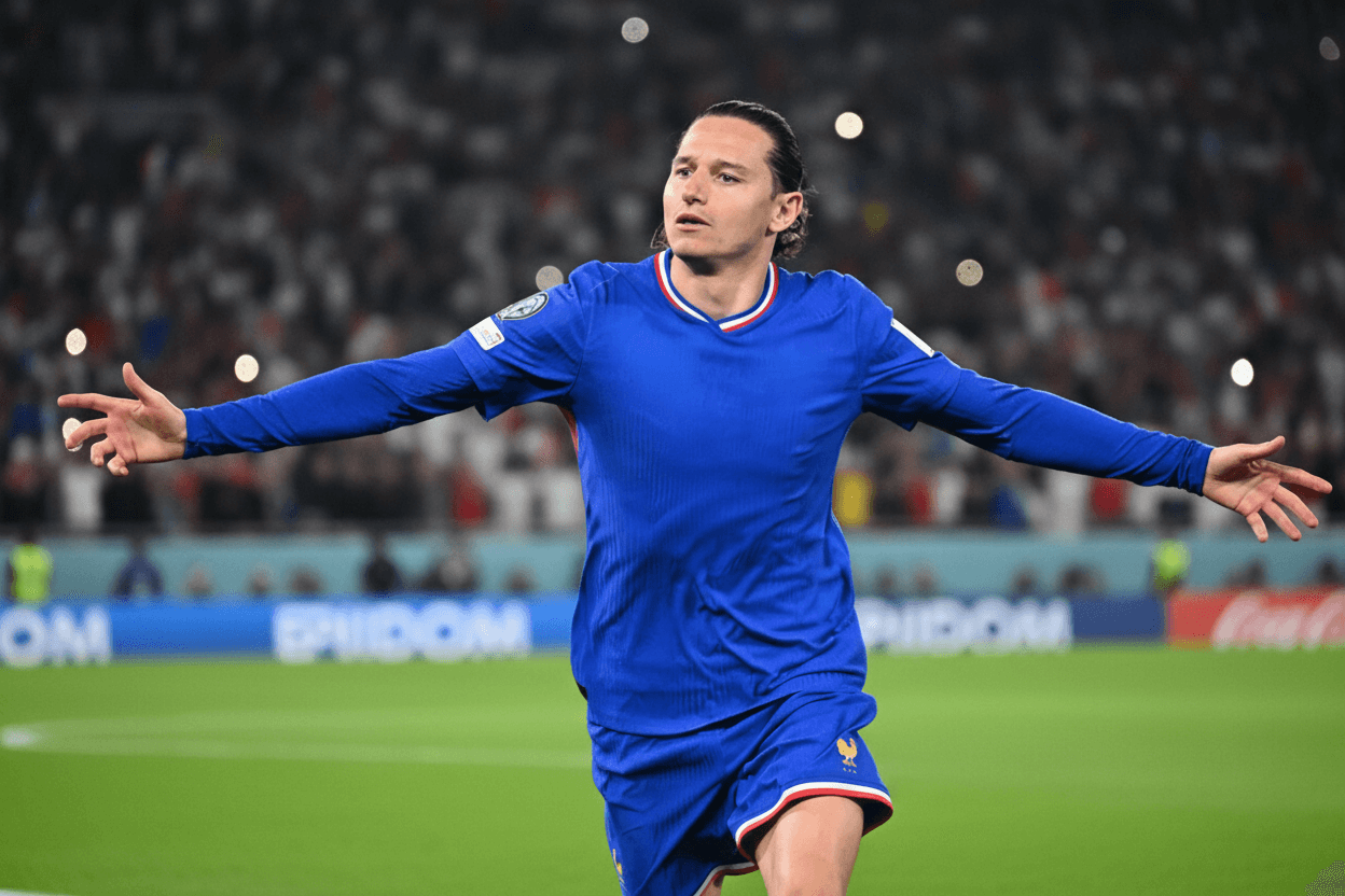 Florian Thauvin lors de son dernier match avec la France.