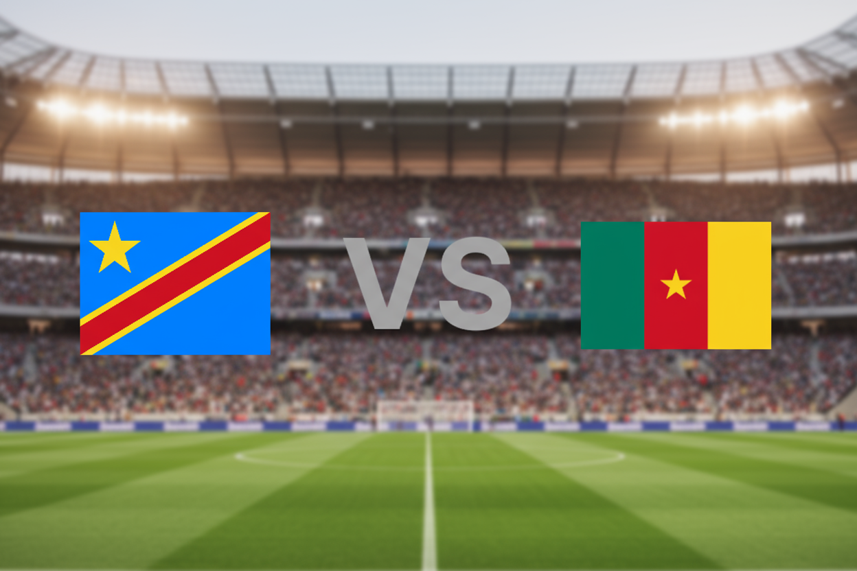Stade de Yaoundé rempli de fans pour le match Cameroun–RDC