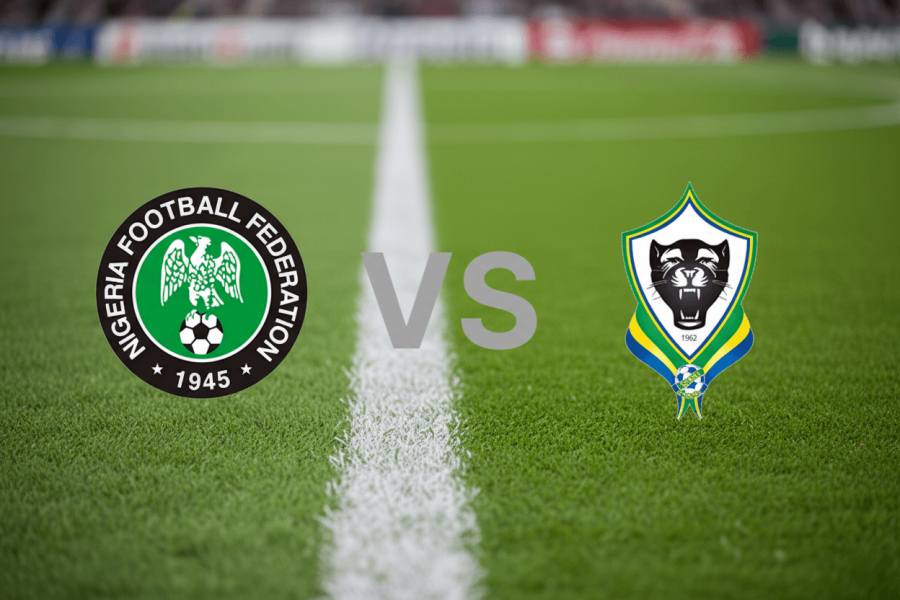 Couverture du match Nigeria contre Gabon pour la qualification.