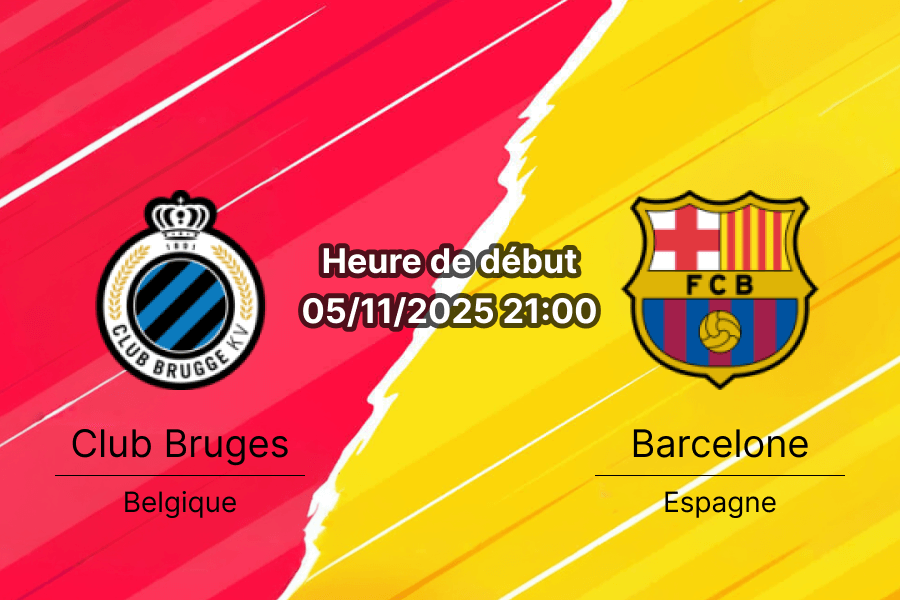 Prévisions du match Bruges contre Barcelone en Ligue des Champions