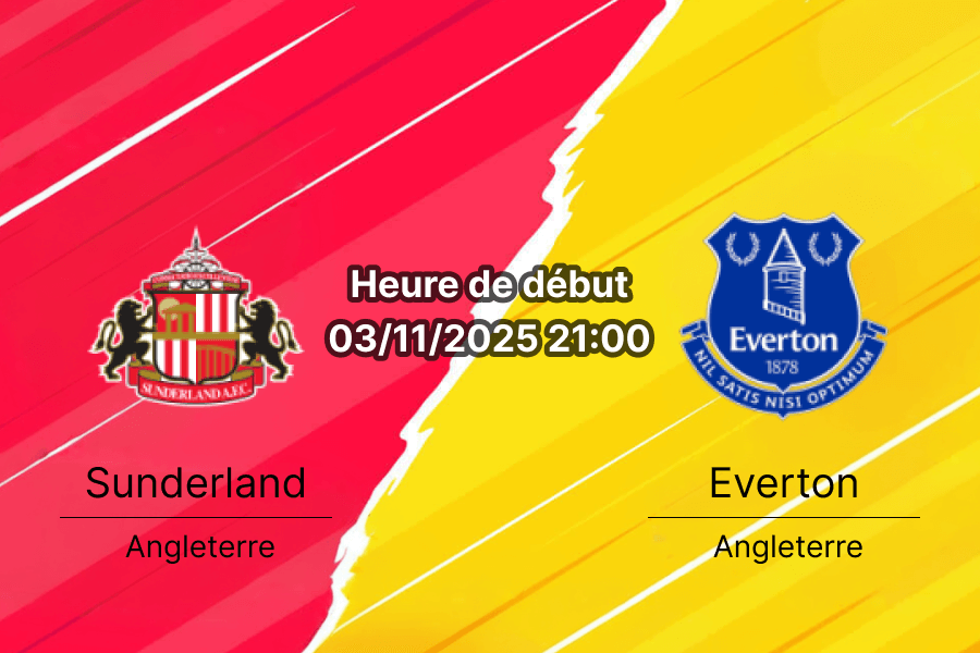 Pronostic Sunderland Everton: Analyse du match de Premier League