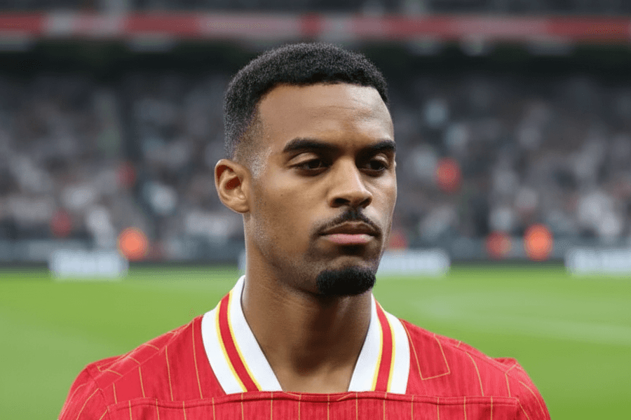 Gravenberch en action sur le terrain avec Liverpool.