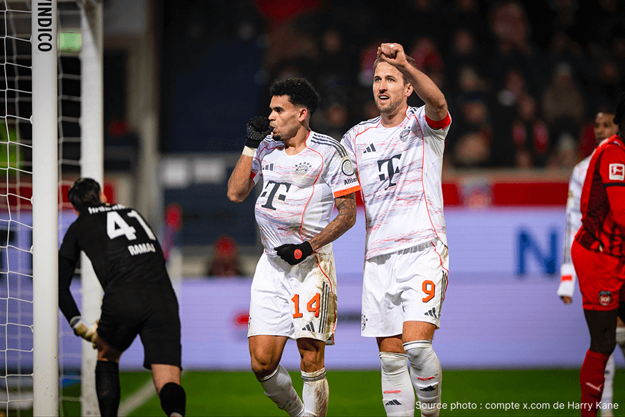 Harry Kane en action avec le Bayern en Bundesliga