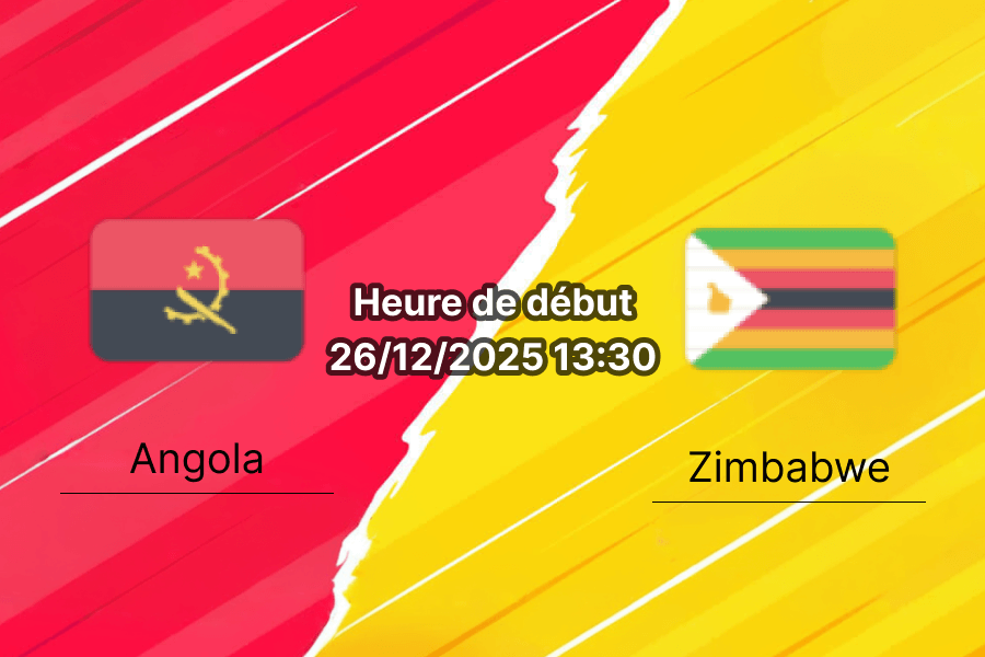 Couverture pronostic Angola – Zimbabwe, CAN Groupe B