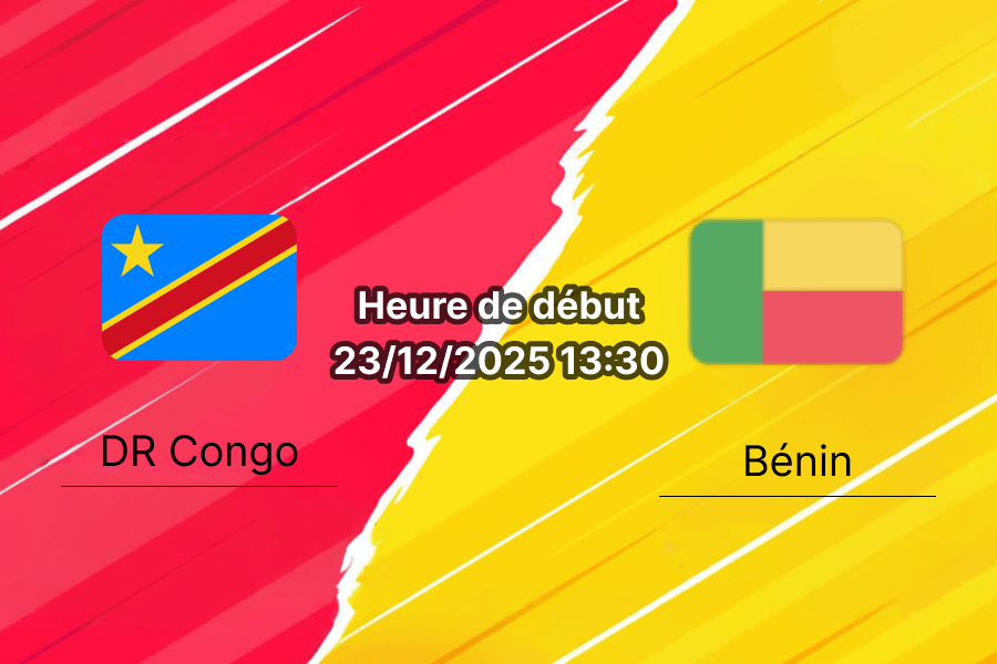 Pronostic DR Congo – Bénin CAN 2025, couverture et analyse du match.