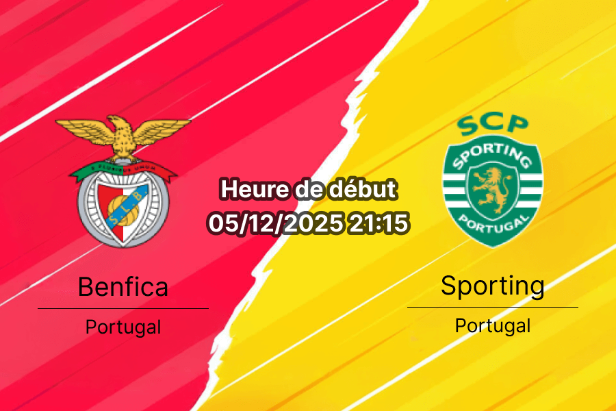 Couverture du pronostic pour le match Benfica vs Sporting.