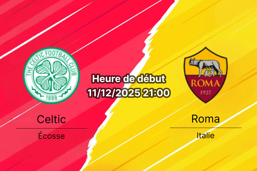 Couverture pour le pronostic du match Celtic contre AS Roma en Ligue Europa.