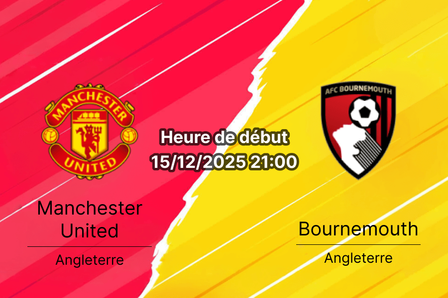 Couverture du pronostic pour Manchester United contre Bournemouth.