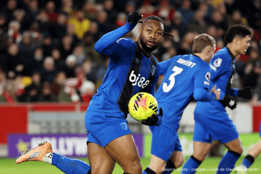 Antoine Semenyo, ailier Bournemouth ciblé par City
